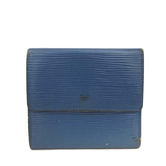 013055D Louis Vuitton Wallet Epi Porte Feiulle Elise Credit Leather Trifold - Picture 4 of 9